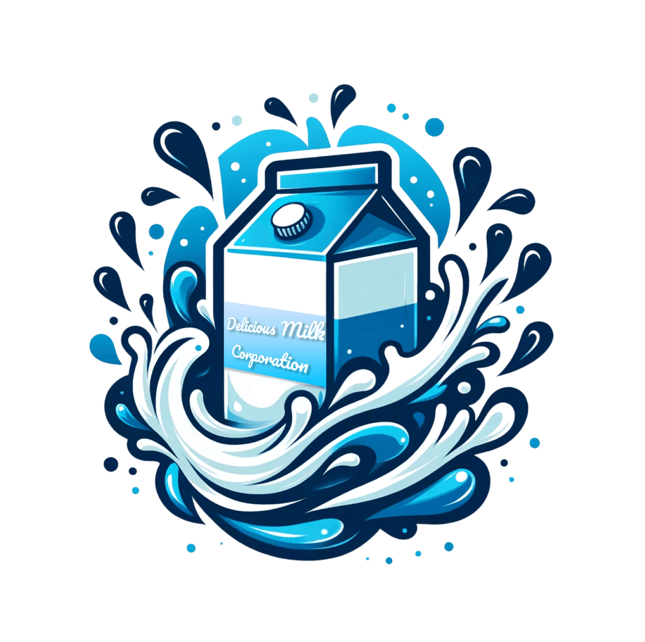 Milk carton illustration